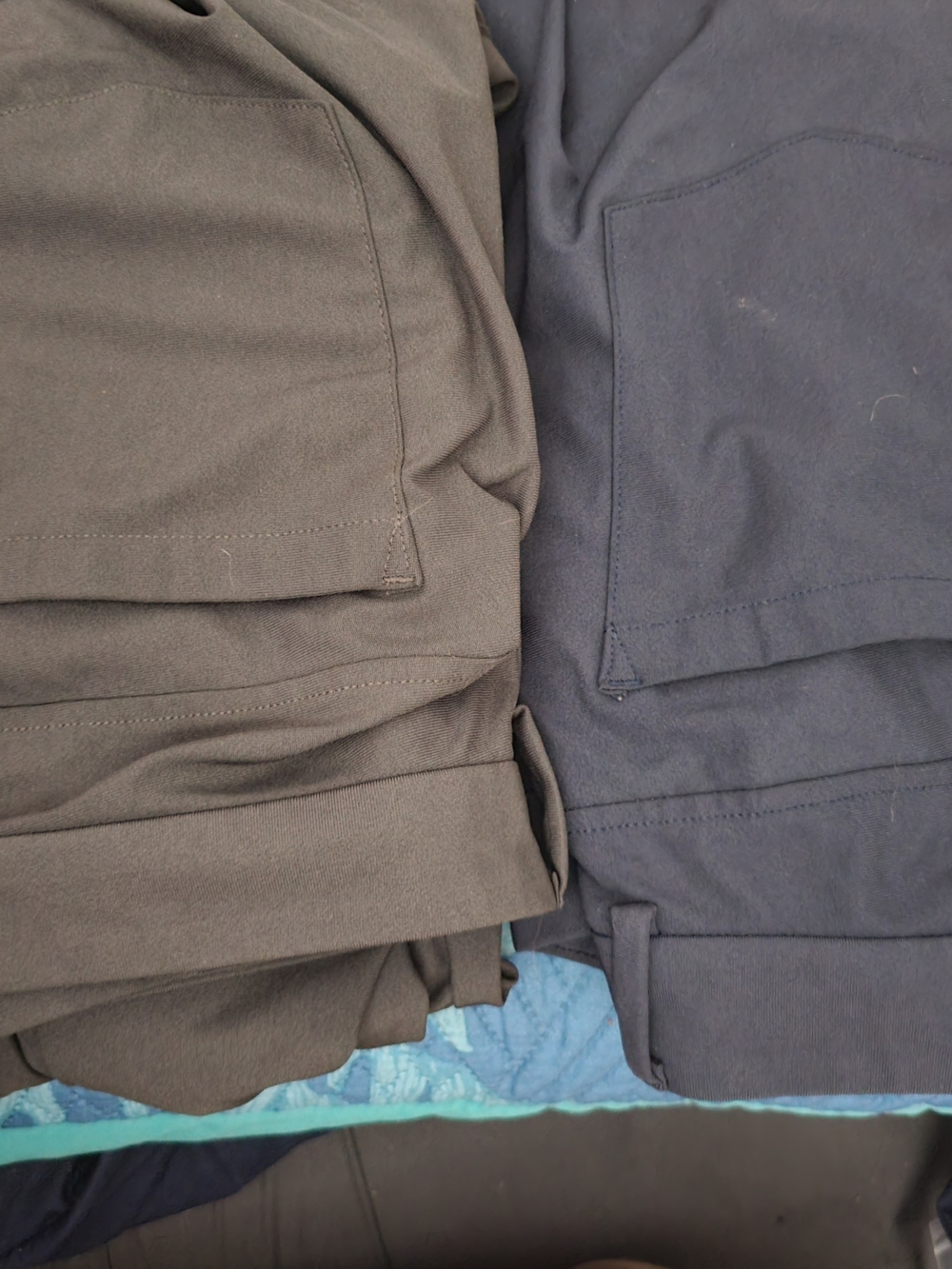 Old Navy Slim Tech Trousers in Gray and Navy